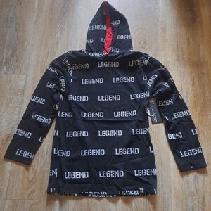 Truth Substance Black White Red LEGEND Long-sleeve Pullover Hoodie Boys 8 NWT